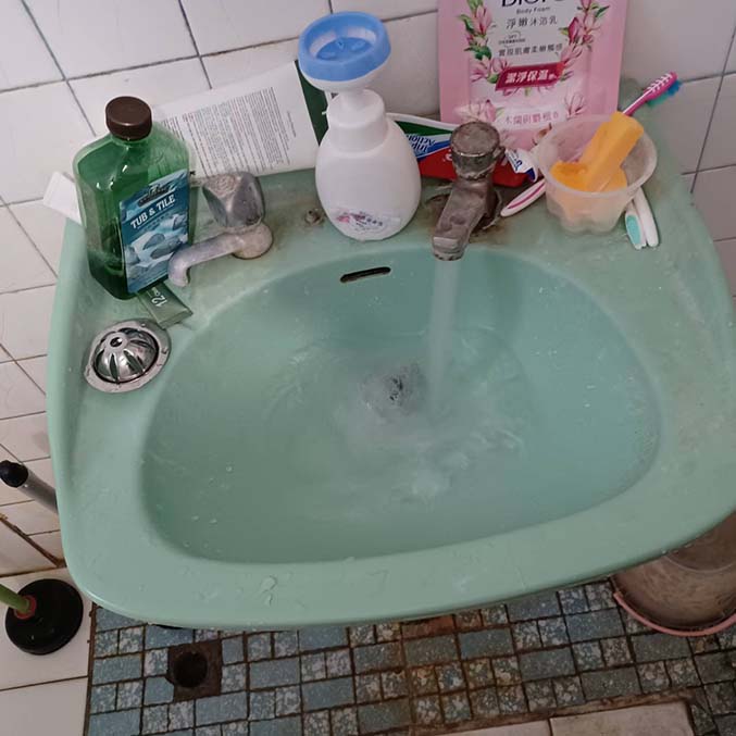 新竹北埔通水管-浴室洗手台洗臉槽不通